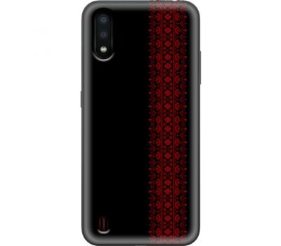 Чохол для Samsung Galaxy A01 (A015) MixCase патріотичні червоний колір вишиванки