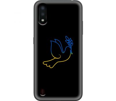 Чохол для Samsung Galaxy A01 (A015) MixCase патріотичні синє-жовтий голуб