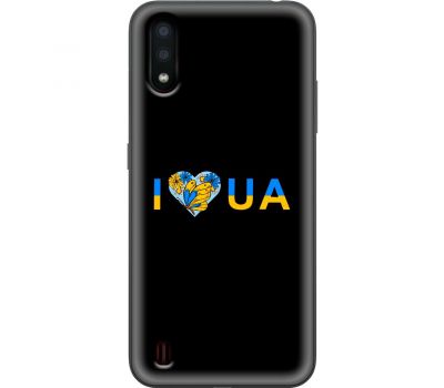 Чохол для Samsung Galaxy A01 (A015) MixCase патріотичні I love UA