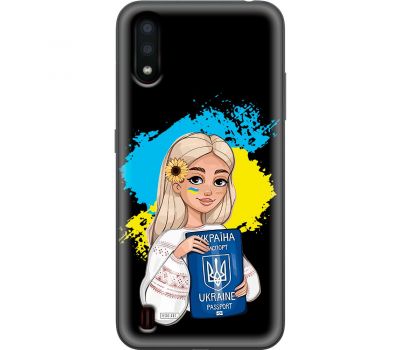 Чохол для Samsung Galaxy A01 (A015) MixCase патріотичні паспорт українки