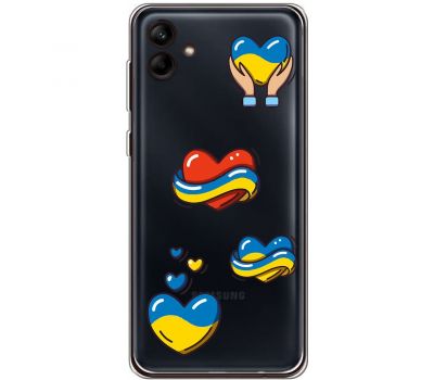 Чохол для Samsung Galaxy A04e (A042) MixCase патріотичні серца