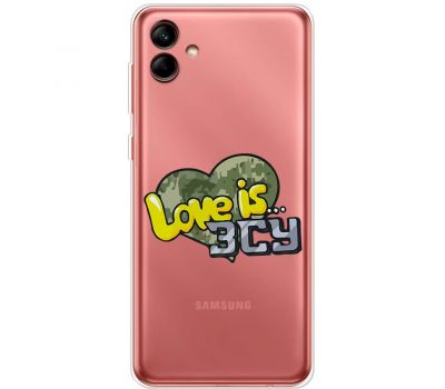 Чохол для Samsung Galaxy A04 (A045) MixCase патріотичні Love is ЗСУ