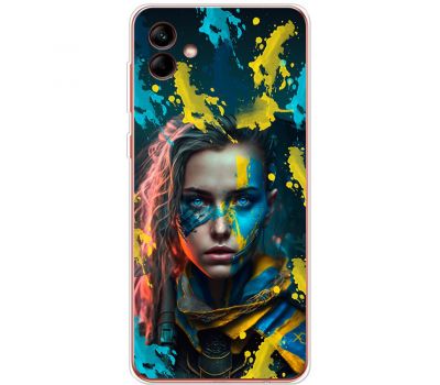 Чохол для Samsung Galaxy A04 (A045) MixCase патріотичні воєвнича Українка