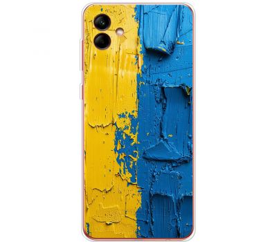 Чохол для Samsung Galaxy A05 (A055) MixCase патріотичні жовто-блакитна фарба