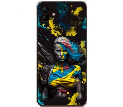 Чохол для Samsung Galaxy A04e (A042) MixCase патріотичні Нездоланна Українка