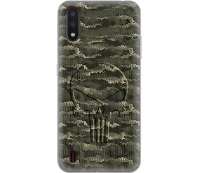 Чохол для Samsung Galaxy A01 (A015) MixCase патротичні scull green