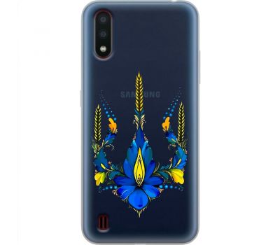 Чохол для Samsung Galaxy A01 (A015) MixCase патріотичні тризуб з квітів