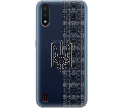 Чохол для Samsung Galaxy A01 (A015) MixCase патріотичні орнамент тризуба і вишиванки