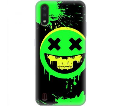 Чохол для Samsung Galaxy A01 (A015) MixCase тварини green smiley