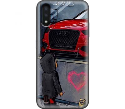 Чохол для Samsung Galaxy A01 (A015) MixCase машини неон Audi