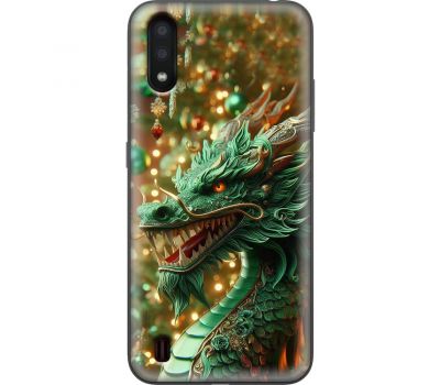 Чохол для Samsung Galaxy A01 (A015) MixCase Новий рік green Dragon