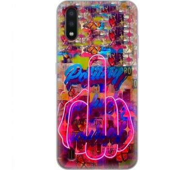 Чохол для Samsung Galaxy A01 (A015) MixCase графіті pink hand