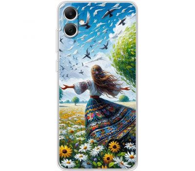 Чохол з аніме для Samsung Galaxy A05 (A055) Mixcase поле квітів олією