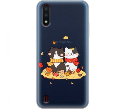 Чохол для Samsung Galaxy A01 (A015) MixCase осінь котяча осінь