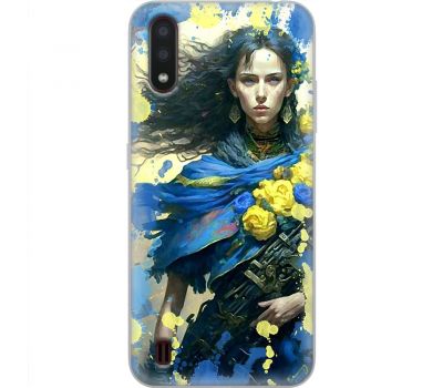 Чохол для Samsung Galaxy A01 (A015) MixCase патротичні Українка воїн