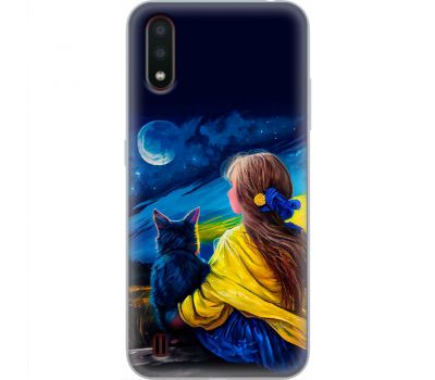 Чохол для Samsung Galaxy A01 (A015) MixCase патріотичні зіркова ніч картина