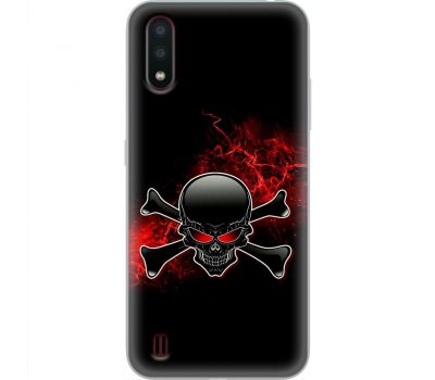 Чохол для Samsung Galaxy A01 (A015) MixCase патріотичні череп та кістки