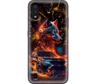 Чохол для Samsung Galaxy A01 (A015) MixCase машини неон bmw вовк