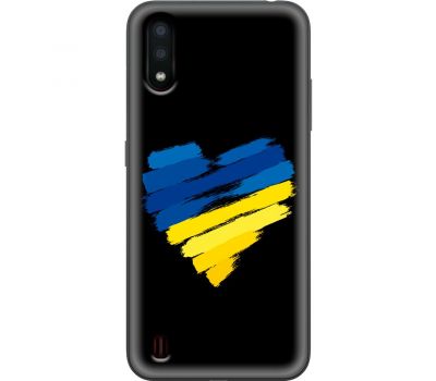 Чохол для Samsung Galaxy A01 (A015) MixCase патріотичний "серце"