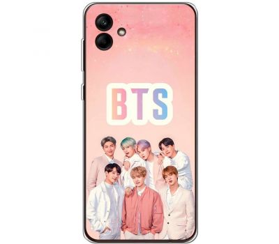 Чохол для Samsung Galaxy A04e (A042) MixCase BTS на рожевому