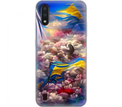 Чохол для Samsung Galaxy A01 (A015) MixCase патротичні Прапор фарбами