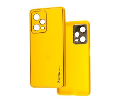 Чохол для Xiaomi Redmi Note 12 Pro 5G Leather Xshield yellow