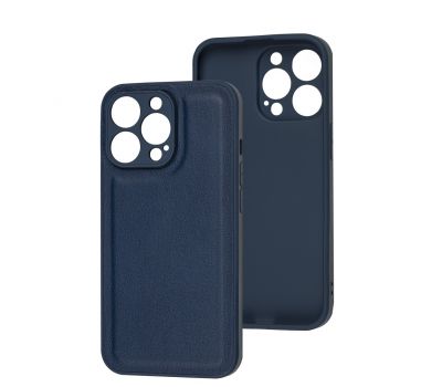 Чохол для iPhone 13 Pro Eco Leather midnight blue