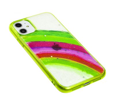 Чохол для iPhone 11 Colorful Rainbow зелений 3556447