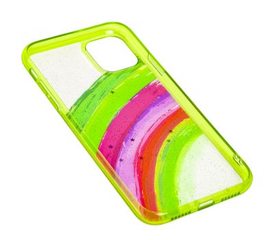 Чохол для iPhone 11 Colorful Rainbow зелений 3556448