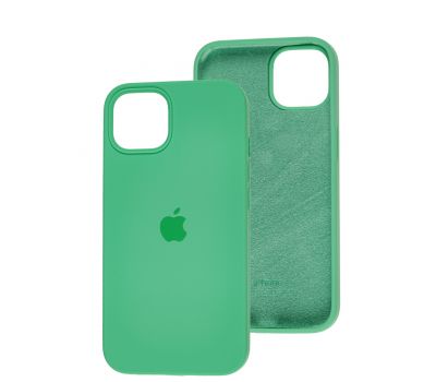 Чохол для iPhone 13 / 14 Square Full silicone м'ятний / spearmint