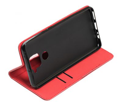 Чохол книжка для Xiaomi Redmi Note 9 Black magnet червоний 3556395