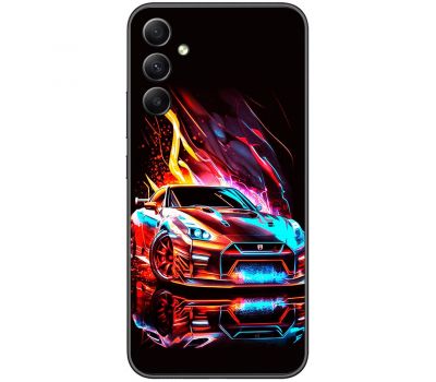 Чохол для Samsung Galaxy A10 (A105) MixCase машини червона в полум'ї