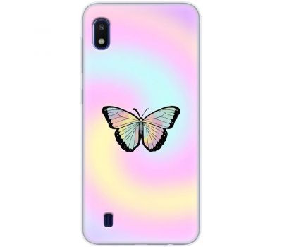 Чохол для Samsung Galaxy A10 (A105) MixCase метелики райдужний