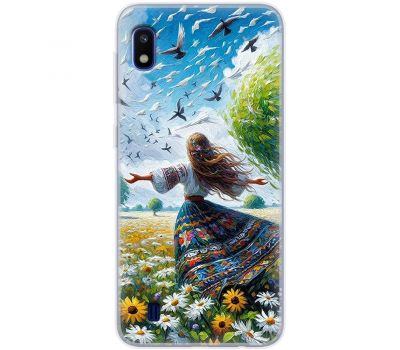 Чохол з аніме для Samsung Galaxy A10 (A105) Mixcase поле квітів олією