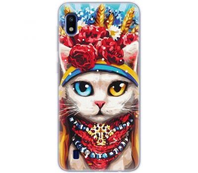 Чохол для Samsung Galaxy A10 (A105) MixCase Новий рік символ кіт патріот