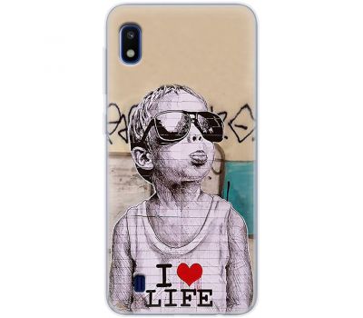 Чохол для Samsung Galaxy A10 (A105) MixCase графіті I love life