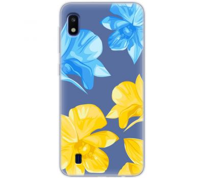 Чохол для Samsung Galaxy A10 (A105) MixCase патріотичні синьо-жовті квіти