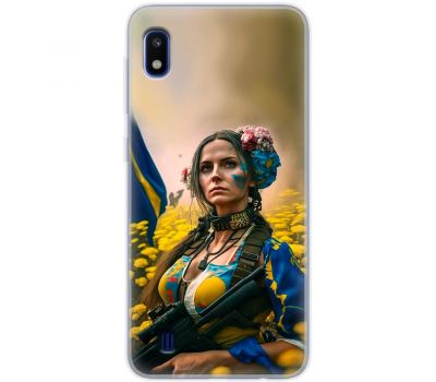 Чохол для Samsung Galaxy A10 (A105) MixCase патріотичні ніжна Українка