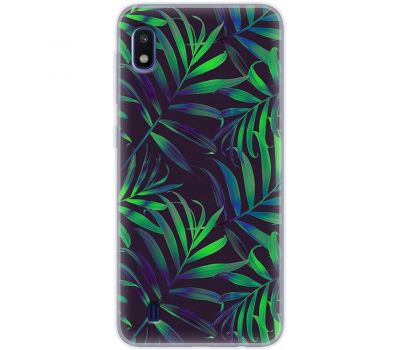 Чохол для Samsung Galaxy A10 (A105) MixCase квіти тропічні листочки