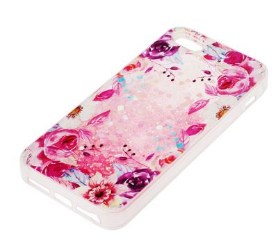 Чохол для iPhone 5 New світло-рожевий "квіти" 356501