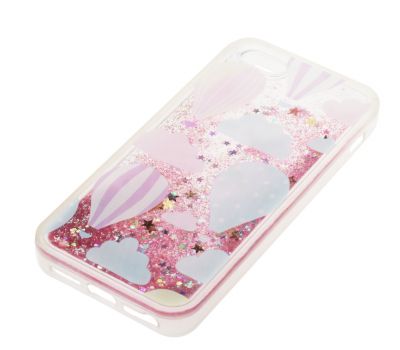 Чохол для iPhone 5 / 5s My girl блискітки вода рожевий "повітряні кулі" 356413