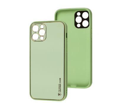 Чохол для iPhone 12 Pro Leather Xshield pistachio