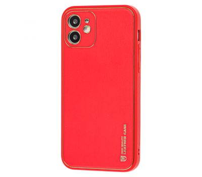 Чохол для iPhone 12 Leather Xshield red