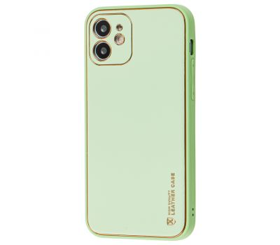 Чохол для iPhone 12 Leather Xshield pistachio