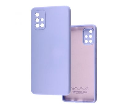 Чохол для Samsung Galaxy A71 (A715) Wave camera colorful light purple