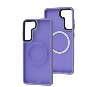 Чохол для Samsung Galaxy S21 FE (G990) WAVE Matte Insane MagSafe light purple