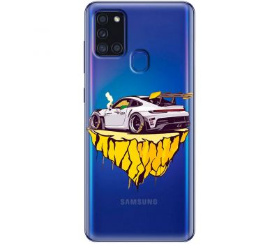 Чохол для Samsung Galaxy A21s (A217) MixCase машини white car