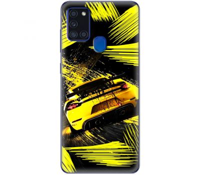 Чохол для Samsung Galaxy A21s (A217) MixCase машини жовта машина