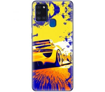 Чохол для Samsung Galaxy A21s (A217) MixCase машини жовта car дрифт