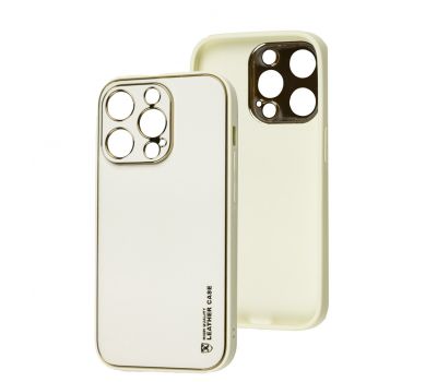 Чохол для iPhone 13 Pro Leather Xshield white